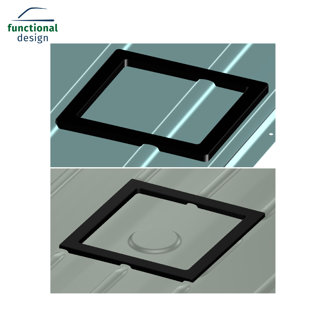 Adapter frame for roof hoods on the Sprinter (from '06) and Crafter (from '06 - '16)