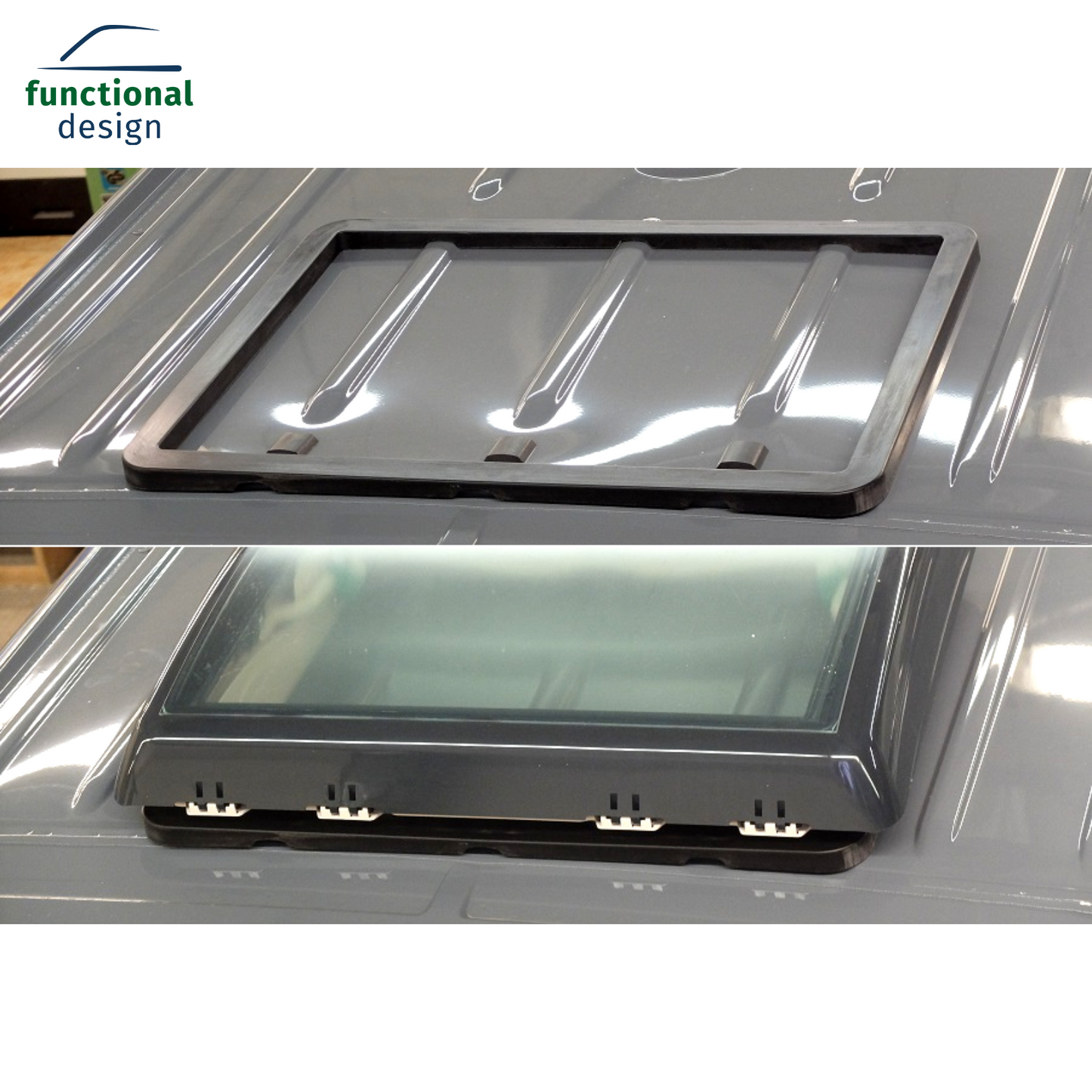 Adapter frame for roof hoods on the Sprinter (from '06) and Crafter (from '06 - '16)